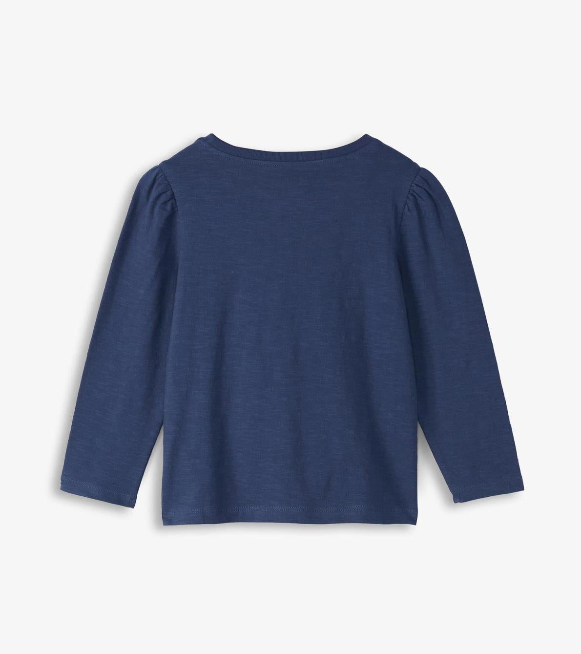 Hatley Tops | Girls Girls Reindeer Scarf T-Shirt