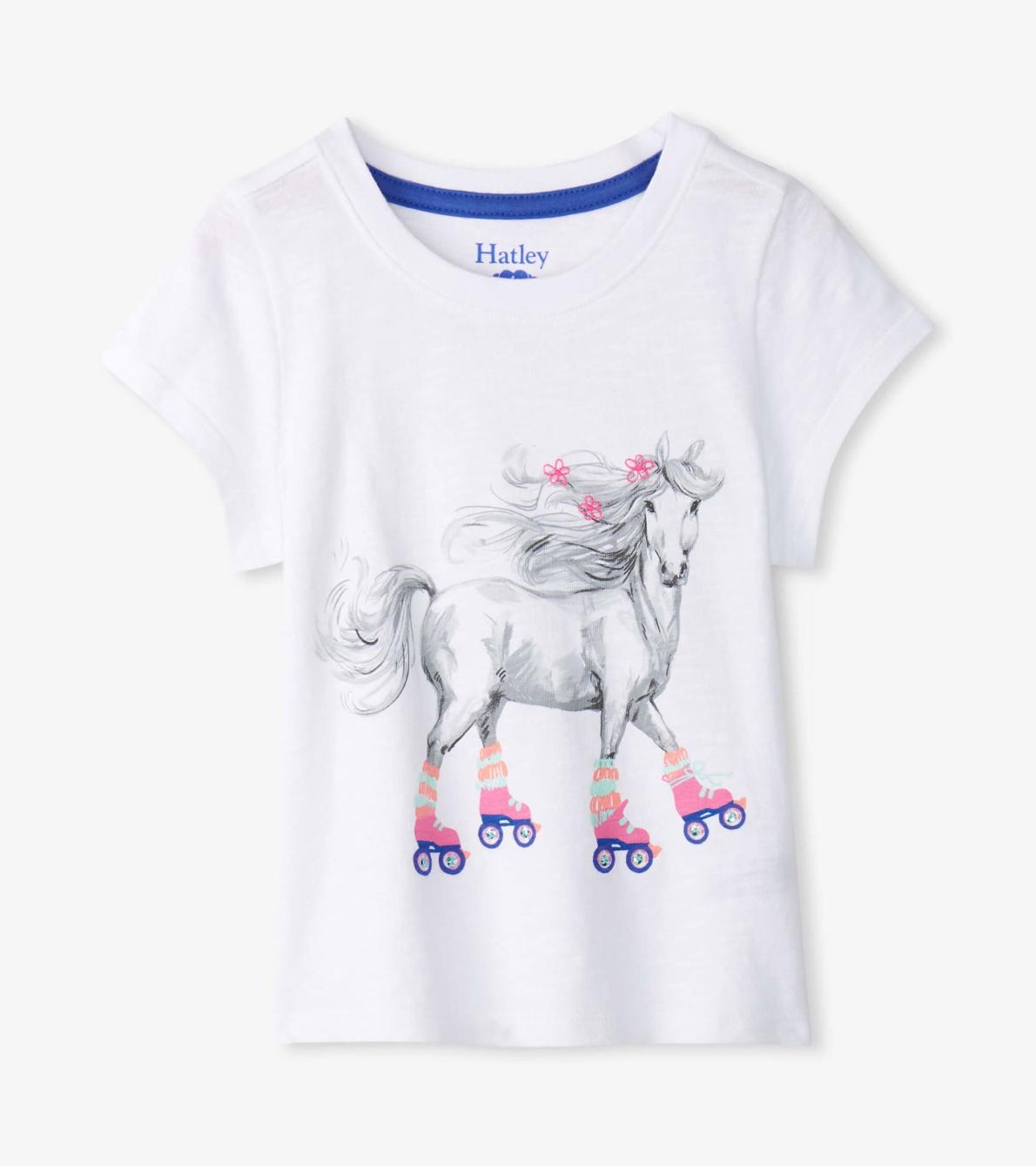Hatley Tops | Girls Girls Roller Skates Graphic Tee