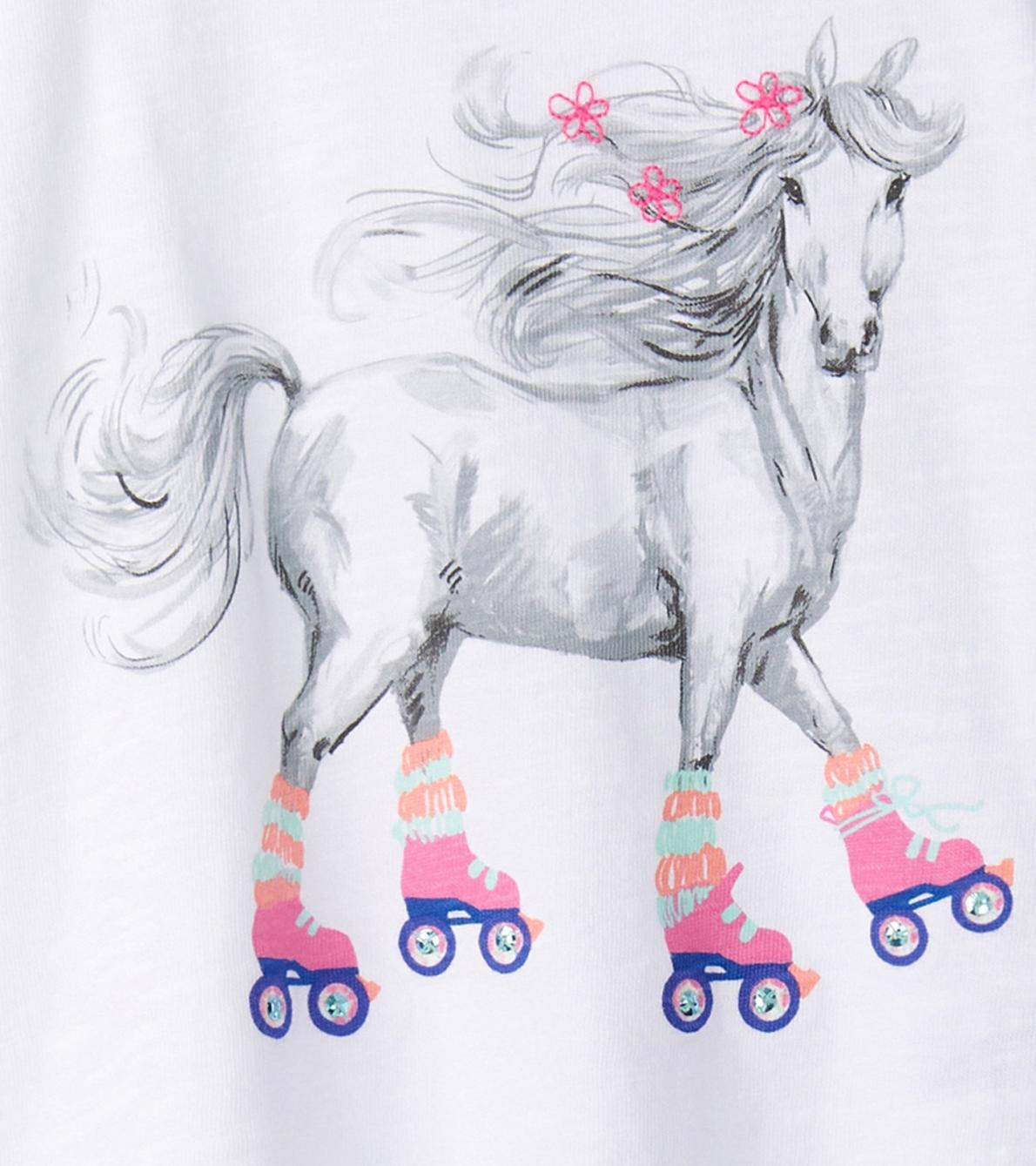 Hatley Tops | Girls Girls Roller Skates Graphic Tee