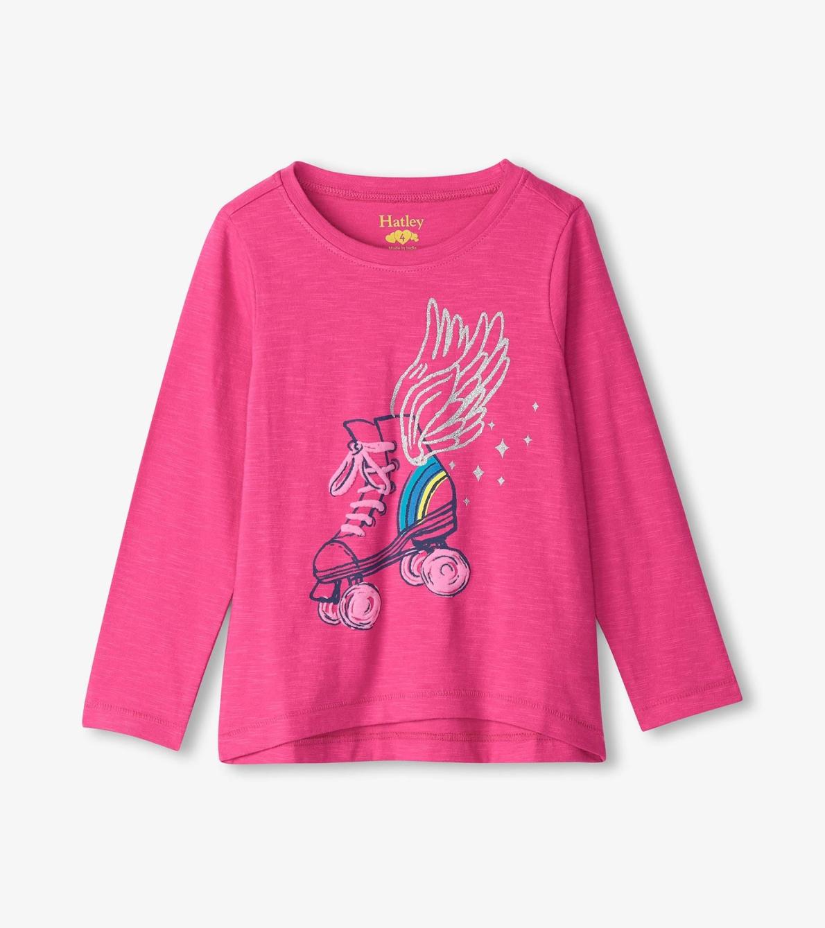 Hatley Tops | Girls Girls Skater Wings Long Sleeve Graphic Tee