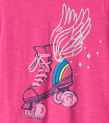 Hatley Tops | Girls Girls Skater Wings Long Sleeve Graphic Tee