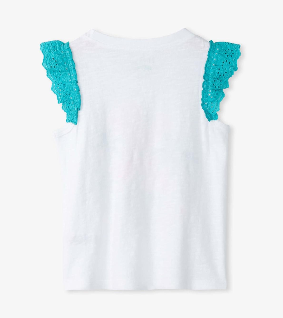 Hatley Tops | Girls Girls Stay Golden Ruffle Sleeve Tank Top