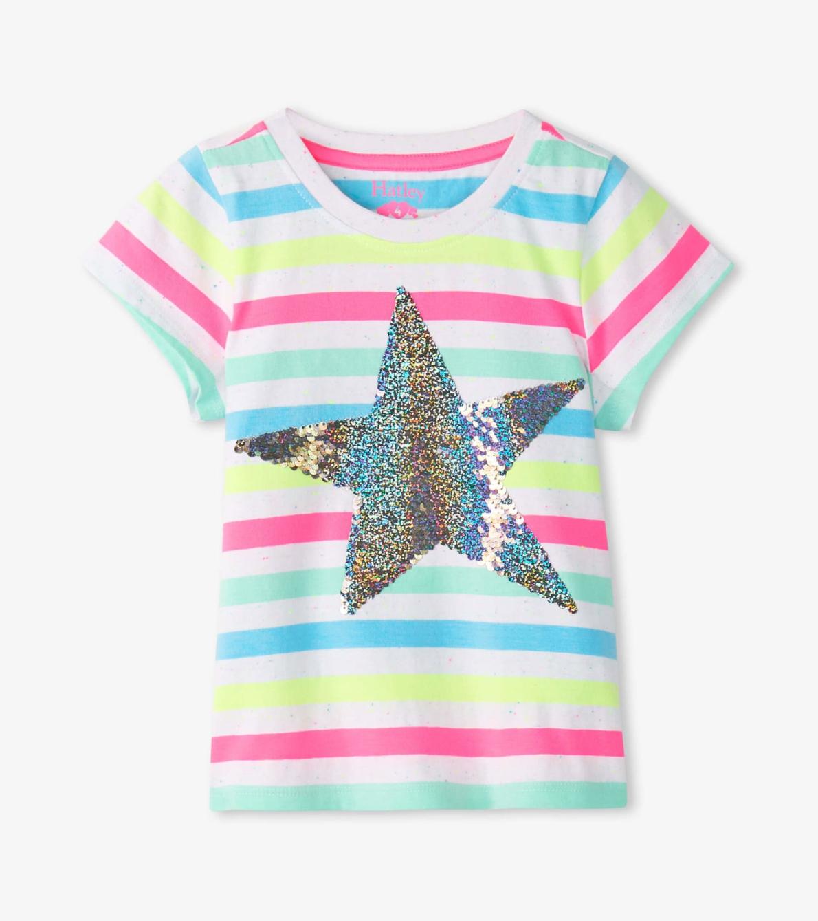 Hatley Tops | Girls Girls Summer Sea Stripes Graphic Tee