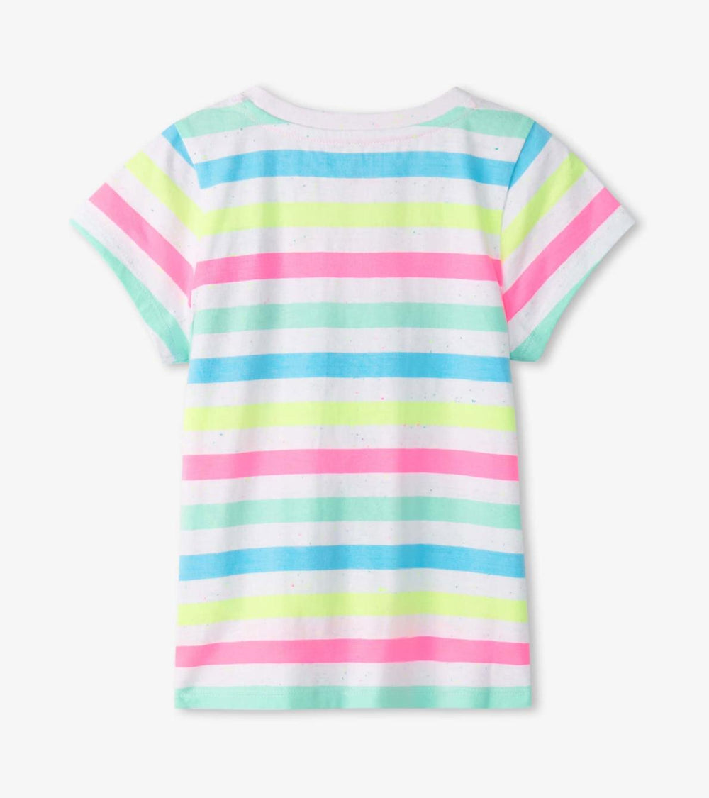 Hatley Tops | Girls Girls Summer Sea Stripes Graphic Tee