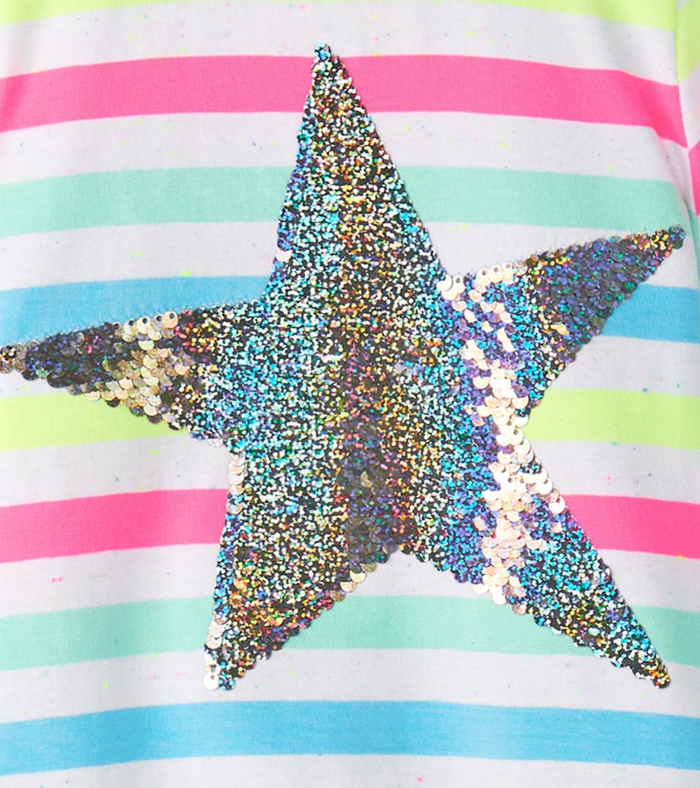 Hatley Tops | Girls Girls Summer Sea Stripes Graphic Tee