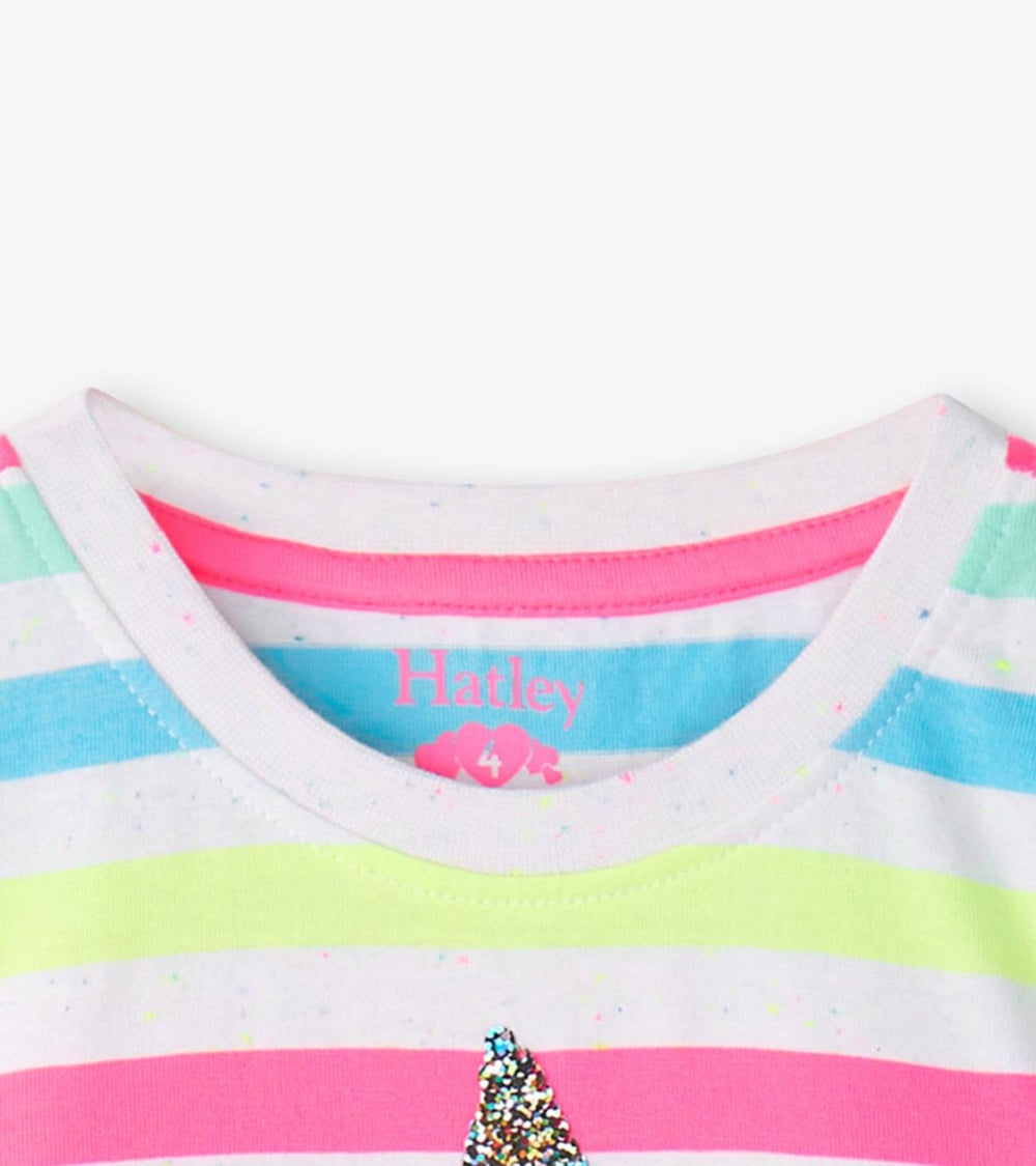 Hatley Tops | Girls Girls Summer Sea Stripes Graphic Tee