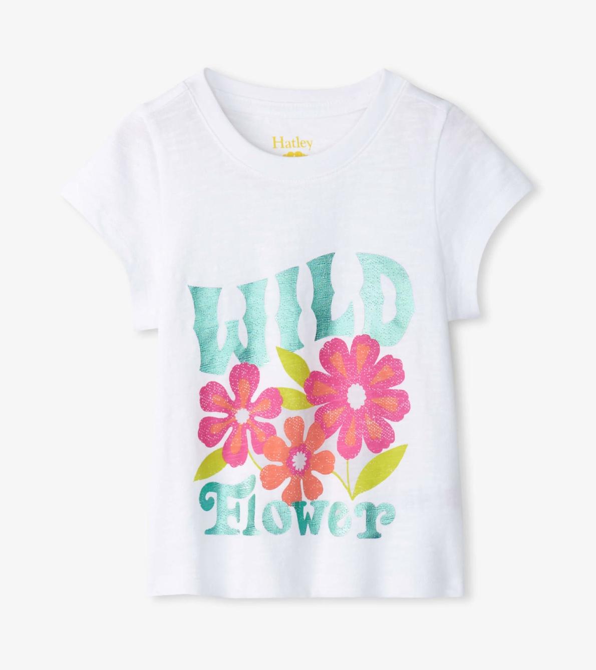 Hatley Tops | Girls Girls Wild Flower Graphic Tee