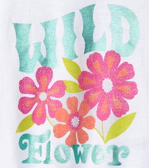 Hatley Tops | Girls Girls Wild Flower Graphic Tee