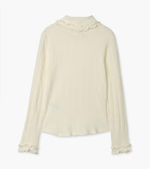 Hatley Tops | Girls Girls Winter Cream Turtleneck
