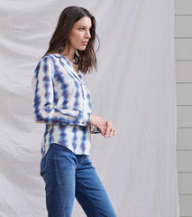 Hatley Tops | Women Ariane Shirt - Linear Waves