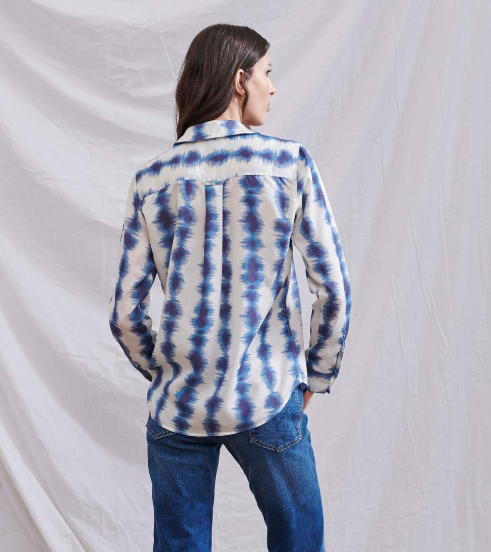 Hatley Tops | Women Ariane Shirt - Linear Waves