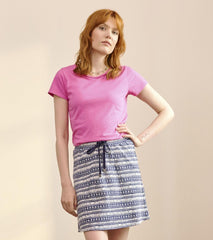 Hatley Tops | Women Braided Neck Tee - Phlox Pink