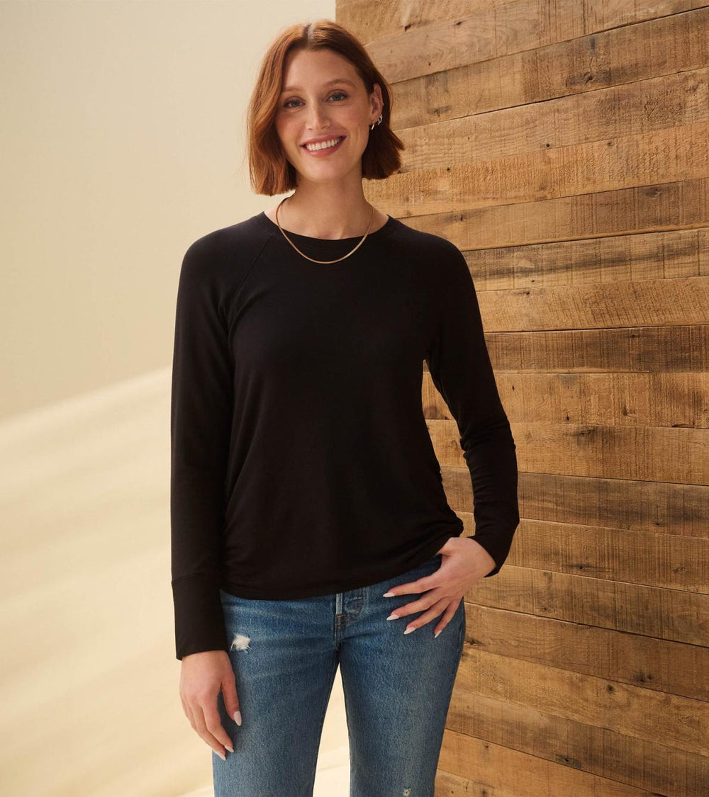 Hatley Tops | Women Chantel Pullover - Black Caviar
