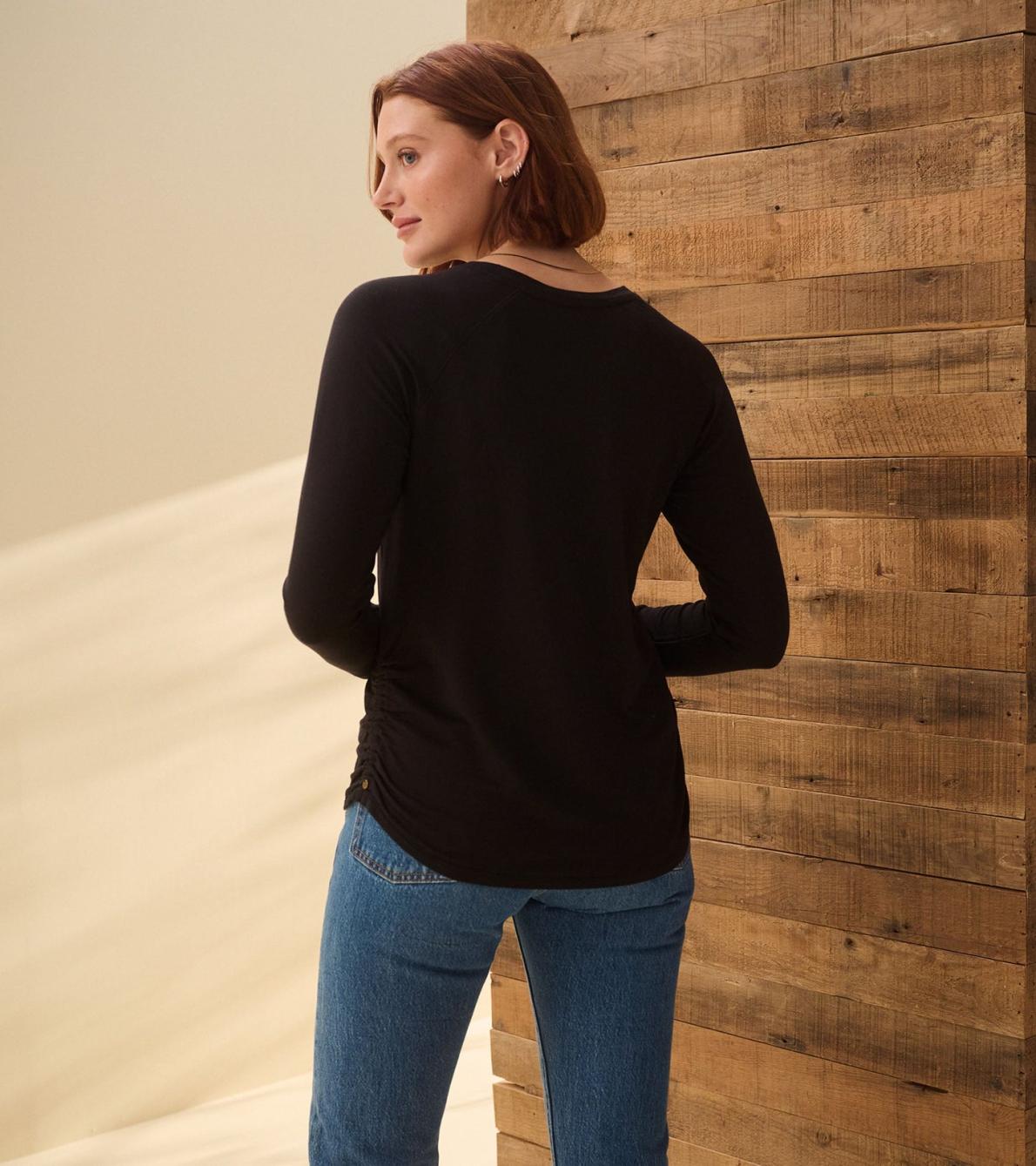 Hatley Tops | Women Chantel Pullover - Black Caviar