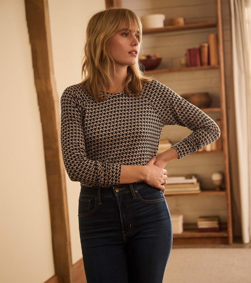 Hatley Tops | Women Chantel Pullover - Houndstooth