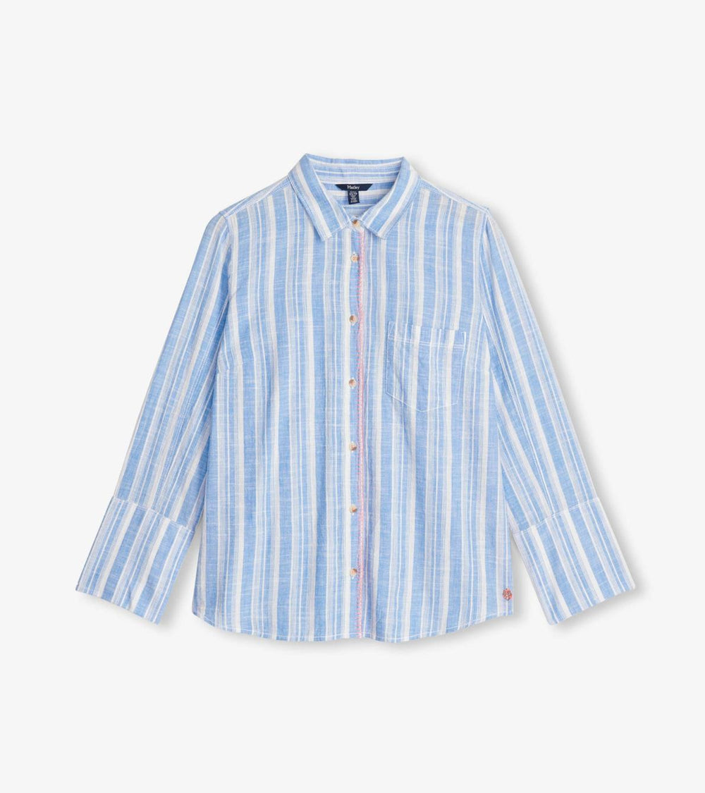 Hatley Tops | Women Cindy Blouse - Light Blue Stripes