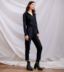 Hatley Tops | Women Dakota Jumpsuit - Caviar