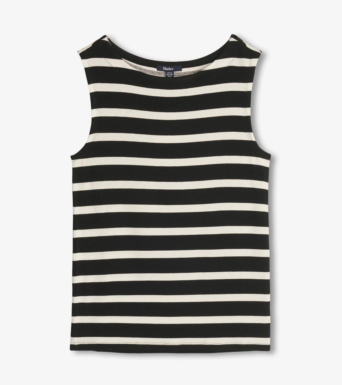 Hatley Tops | Women Everyday Tank - Caviar Stripes