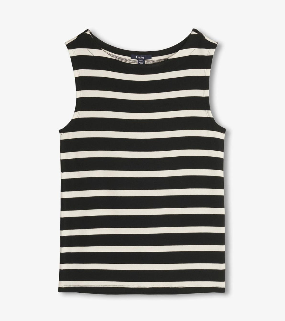 Hatley Tops | Women Everyday Tank - Caviar Stripes
