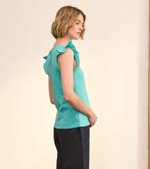 Hatley Tops | Women Flutter Tank - Baltic