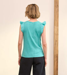 Hatley Tops | Women Flutter Tank - Baltic