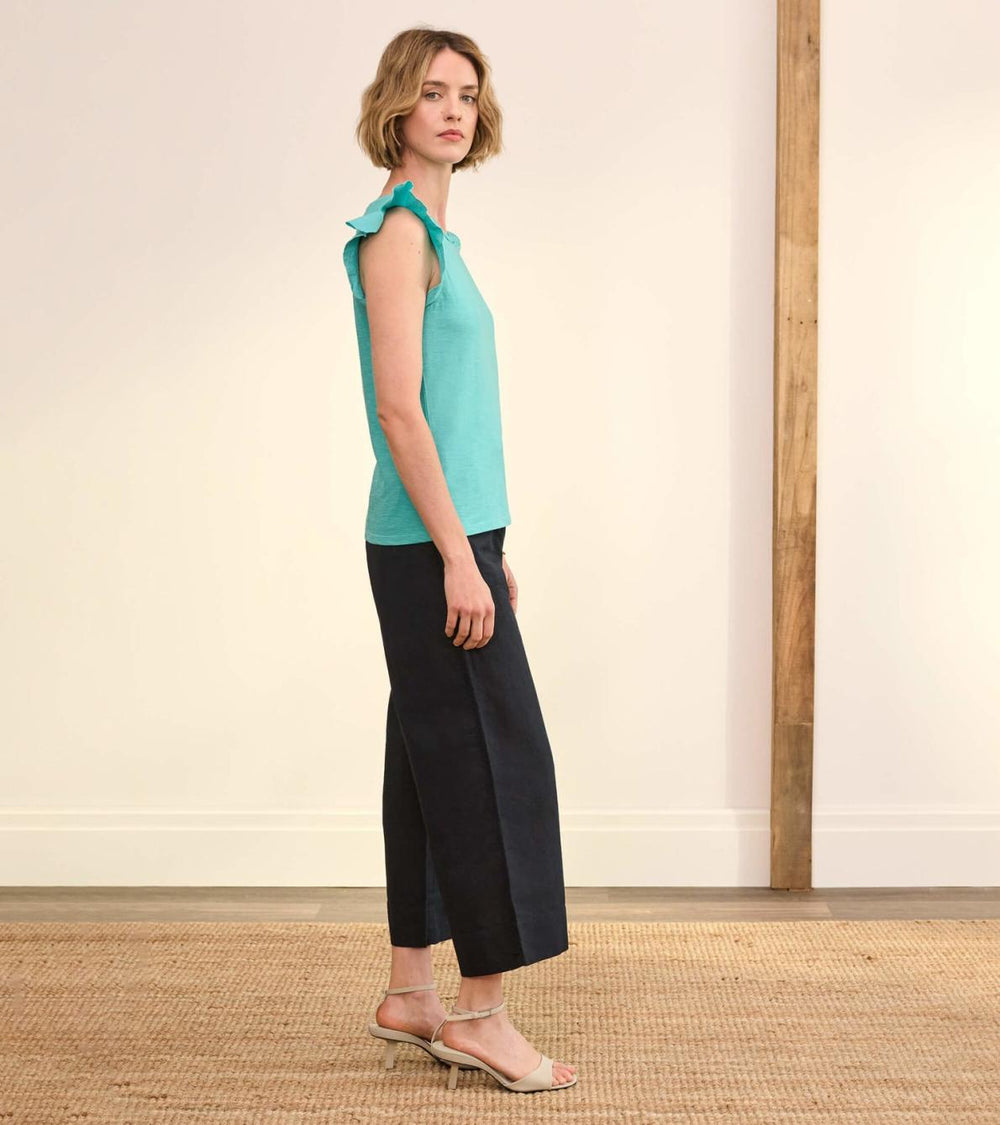 Hatley Tops | Women Flutter Tank - Baltic
