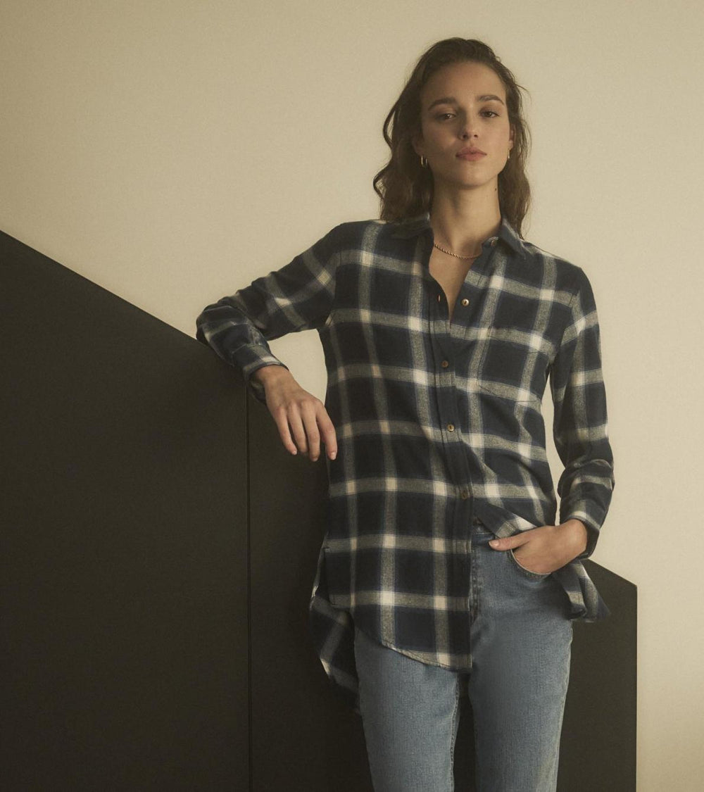 Hatley Tops | Women Lara Tunic - Wide Windowpane