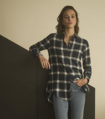 Hatley Tops | Women Lara Tunic - Wide Windowpane