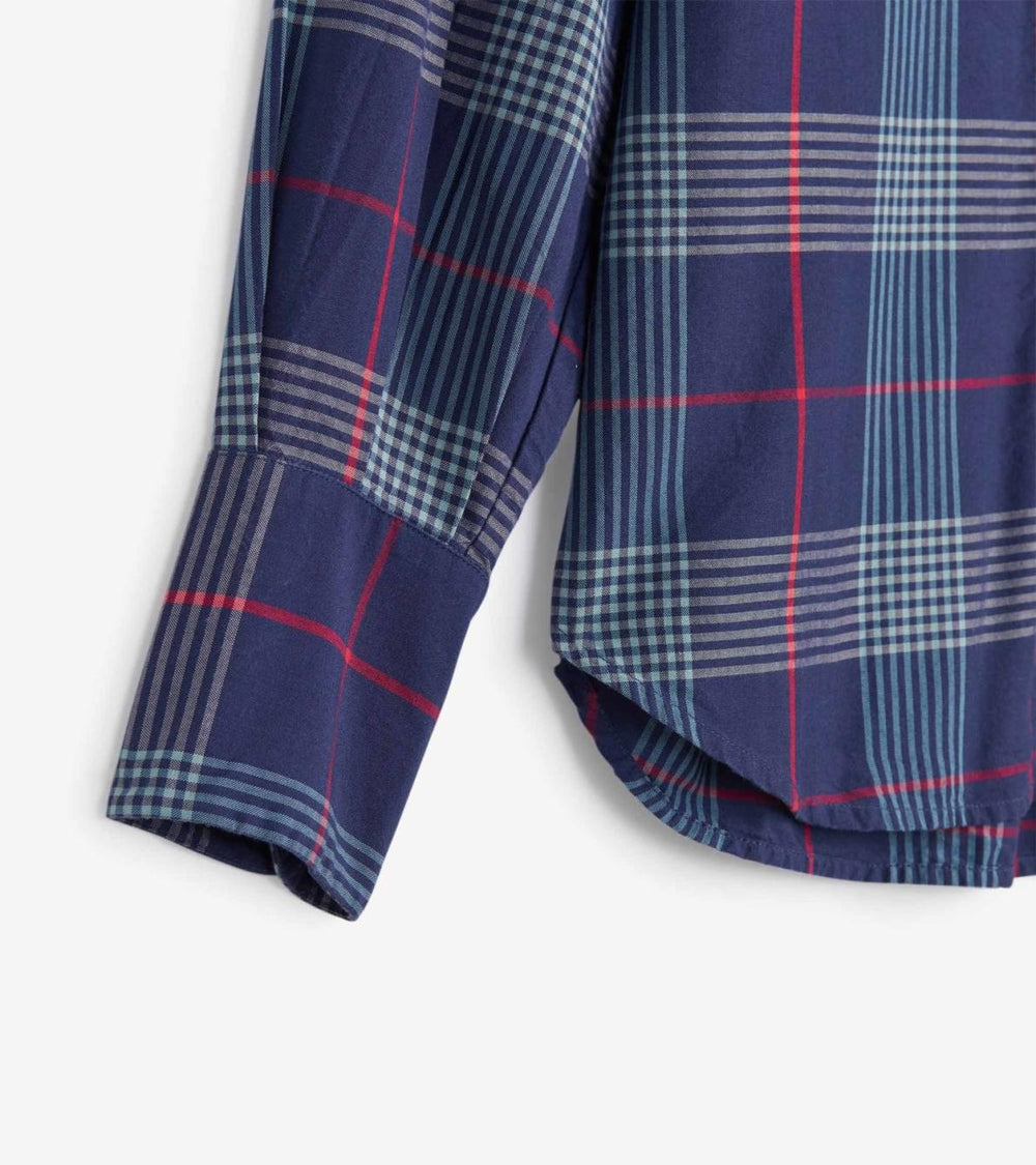 Hatley Tops | Women Olivia Blouse - Patriot Blue Plaid