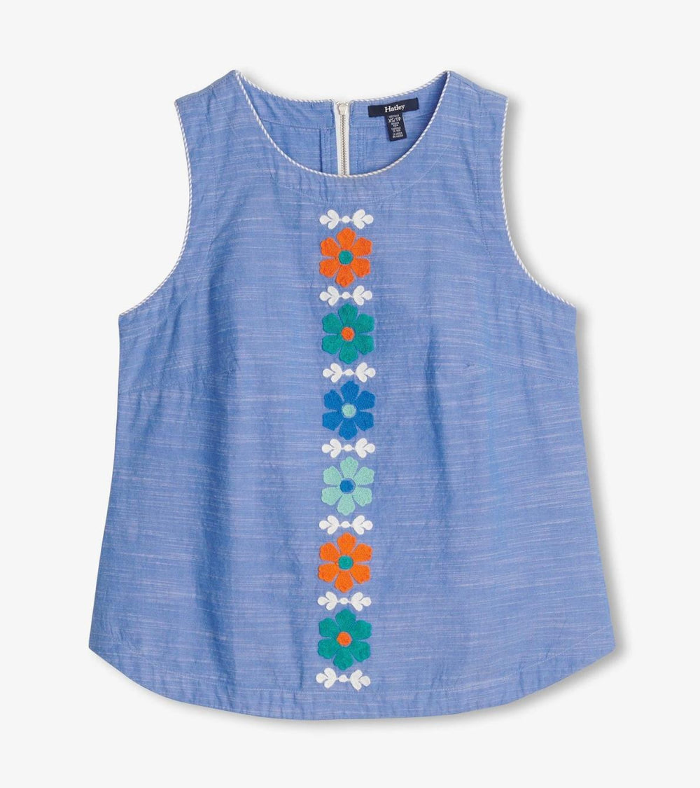 Hatley Tops | Women Tessa Tank Top - Chambray