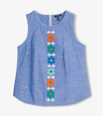 Hatley Tops | Women Tessa Tank Top - Chambray