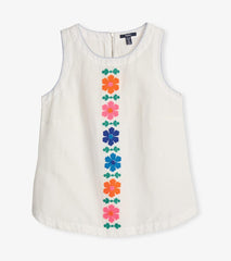 Hatley Tops | Women Tessa Tank Top - Embroidered Flowers
