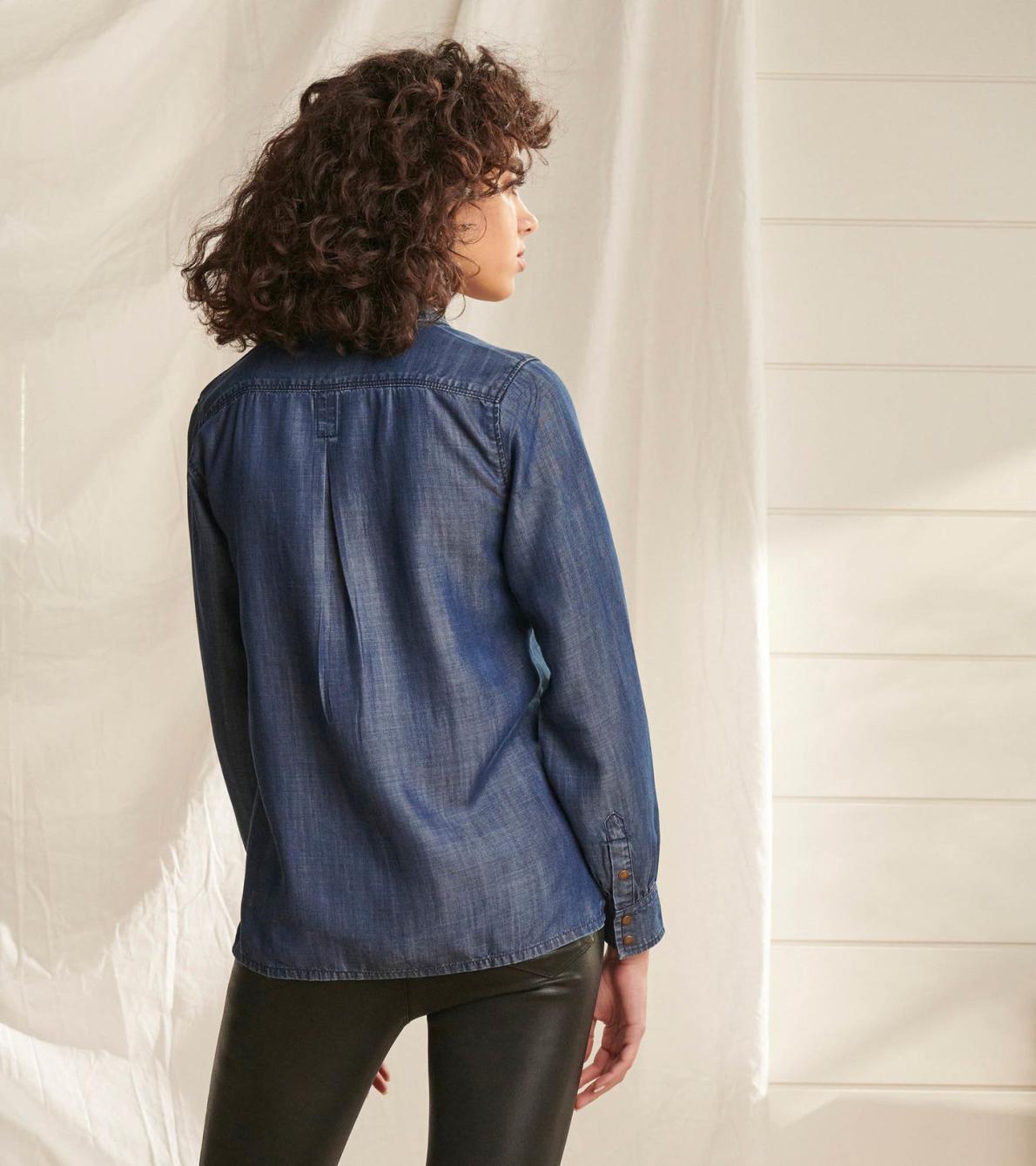 Hatley Tops | Women Utility Buttondown - Maritime Denim Wash