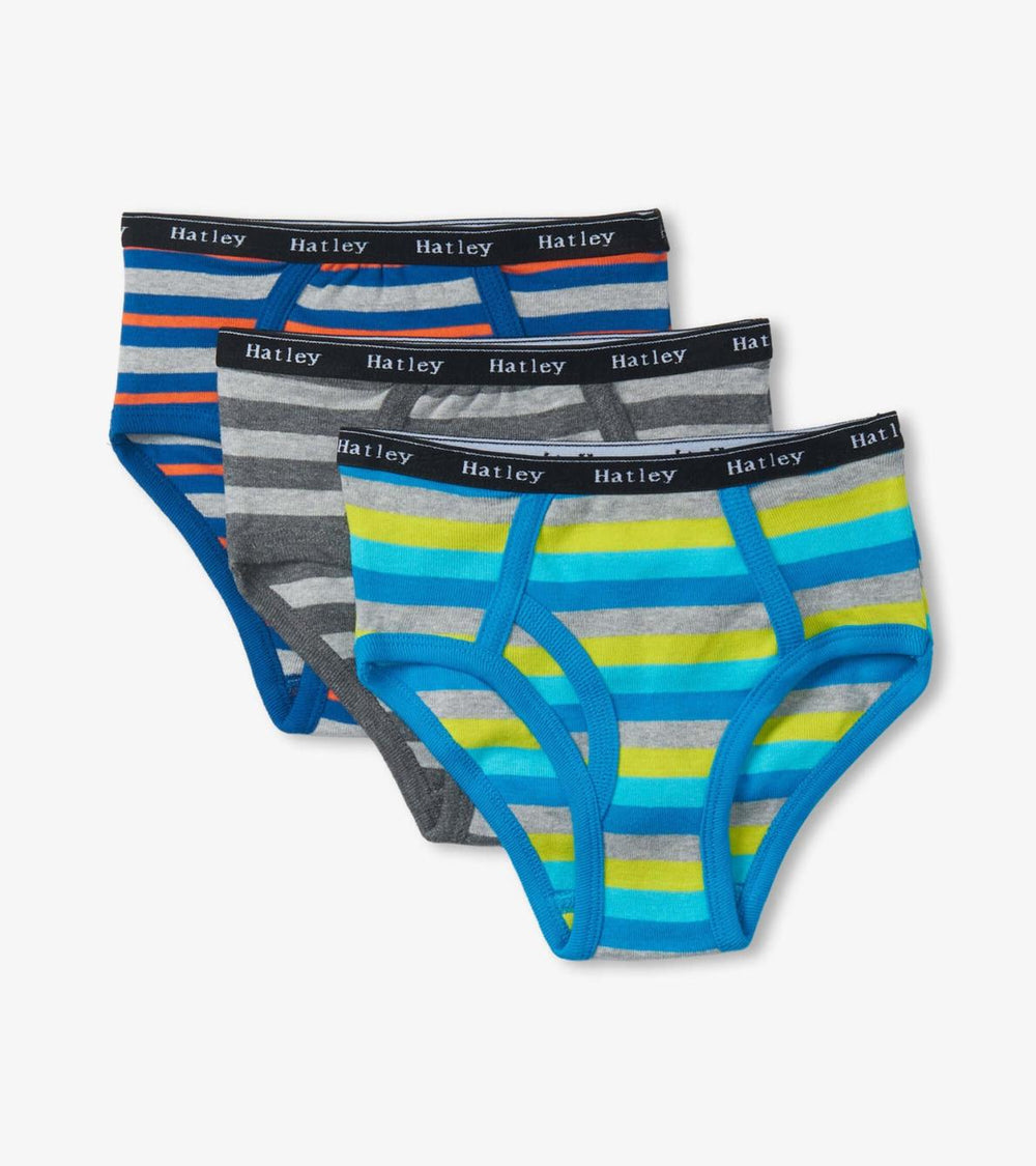Hatley Underwear | Boys Boys Stripes 3 Pack Classic Briefs