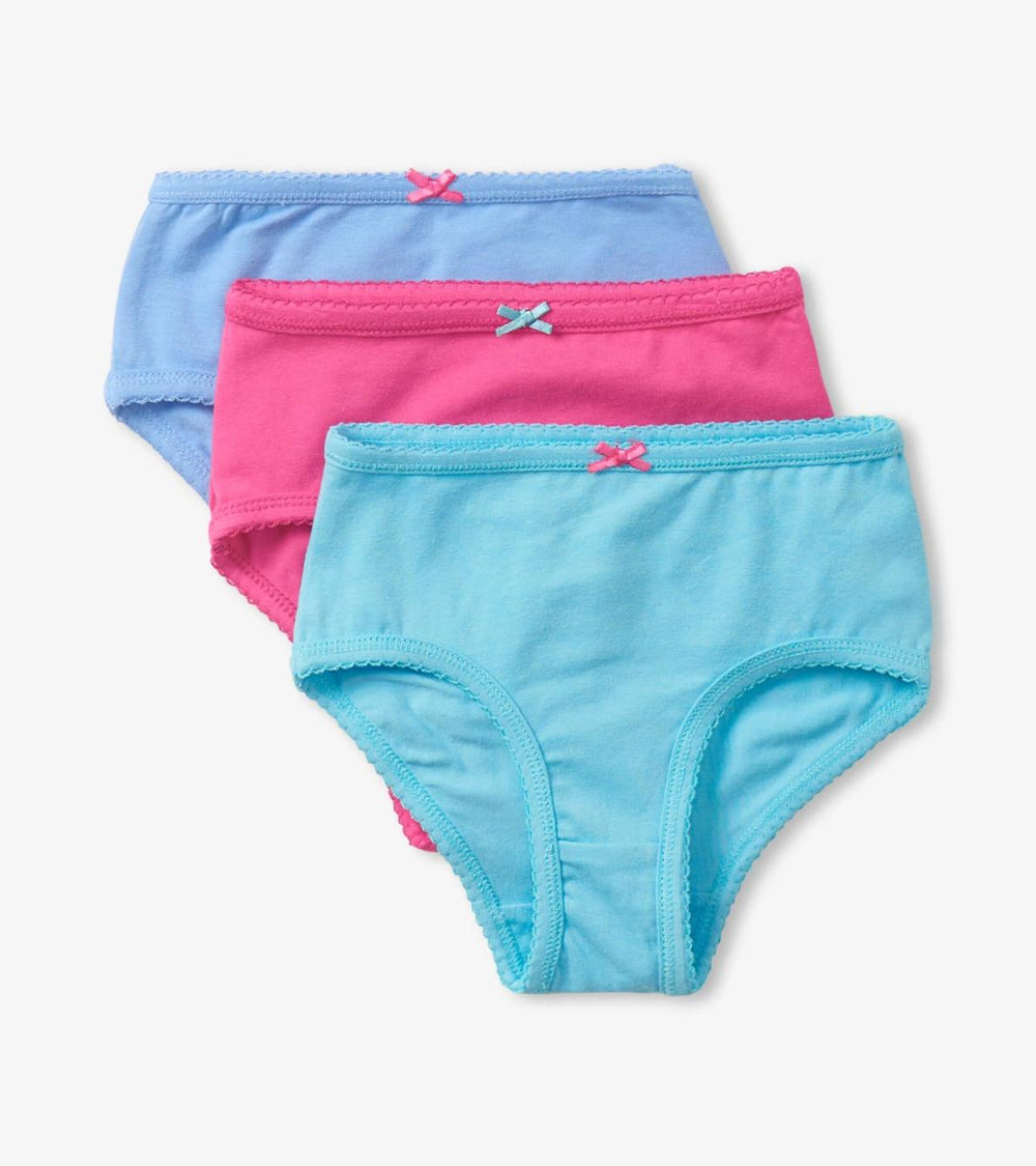 Hatley Underwear | Girls Classic Solids Girls Brief Underwear 3 Pack