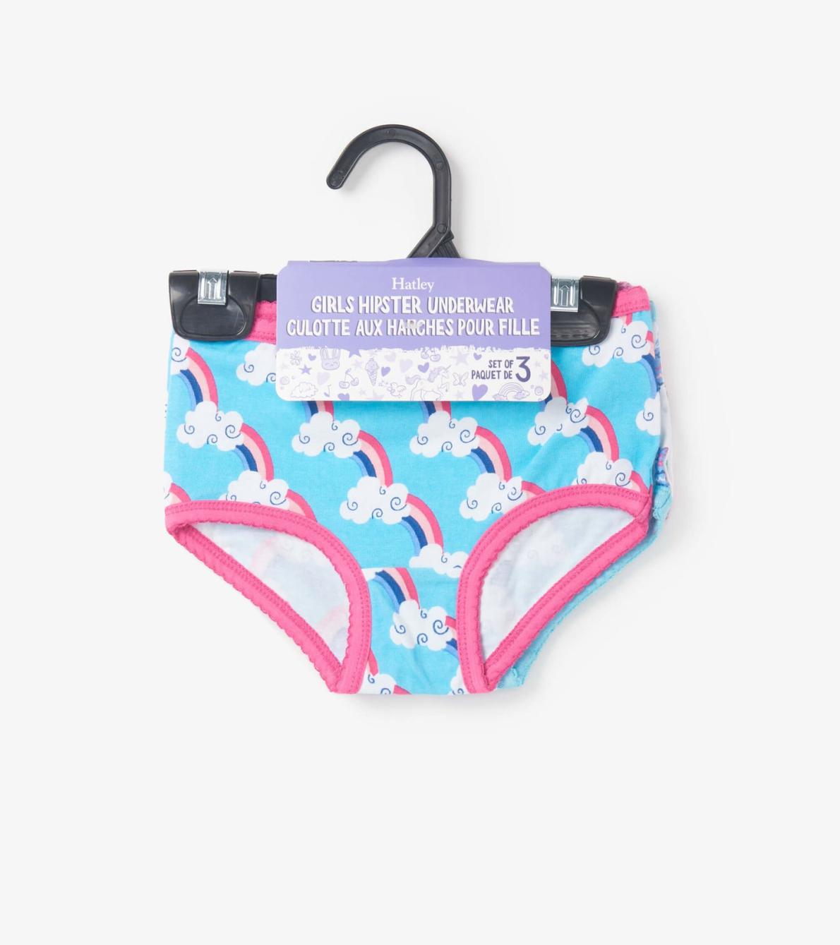 Hatley Underwear | Girls Happy Prints Girls Hipster Underwear 3 Pack