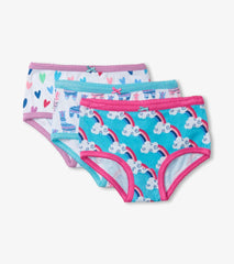 Hatley Underwear | Girls Happy Prints Girls Hipster Underwear 3 Pack